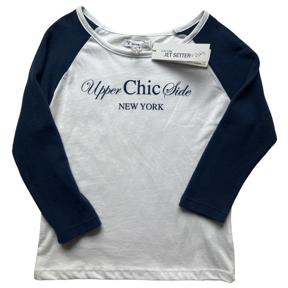 La Vie Jet Setter “ Upper Chic Side New York” Girls Top! NWT!